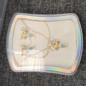 Necklace and matching earrings